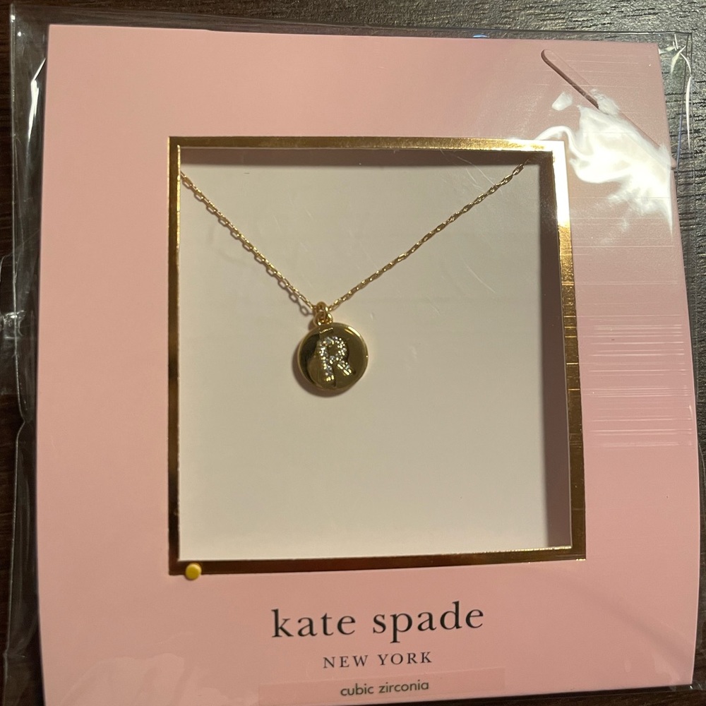Kate Spade Mini Pendant Necklace Letter R